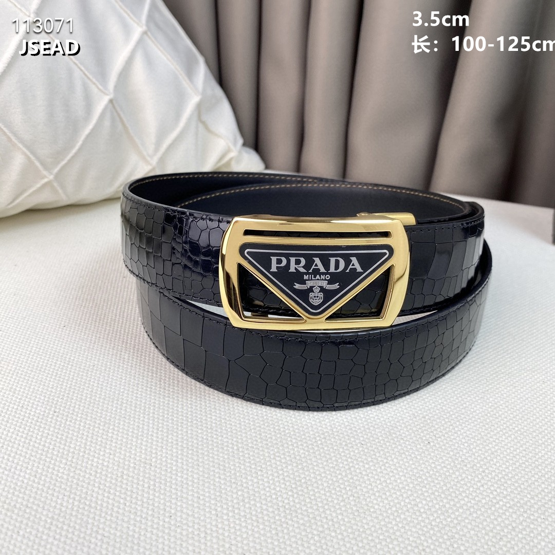 Prada belt 35mmX100-125cm 8L03